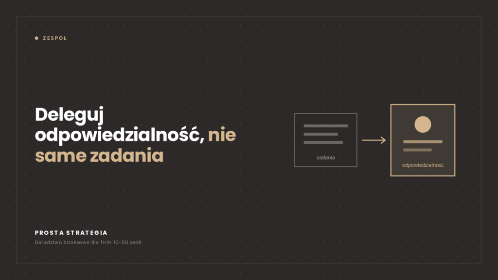 Jak delegować odpowiedzialność, a nie tylko zadania?